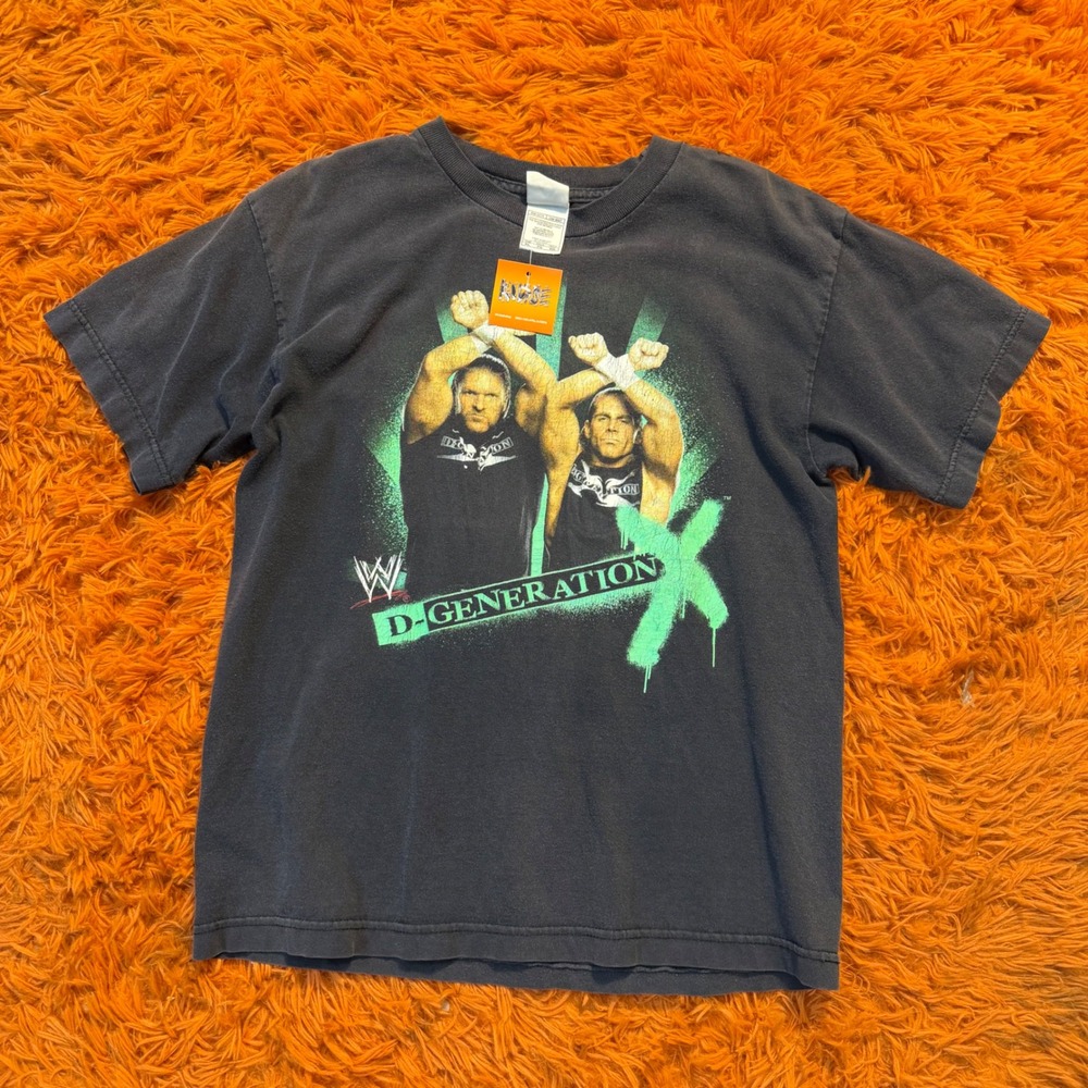 WWE D-Generation X Triple H Shawn Michaels Graphic T-Shirt Black Small